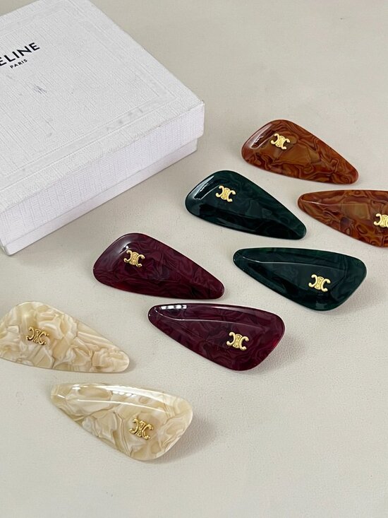 ?Celine hair clips are simple, versatile, and timeless. main image 3
